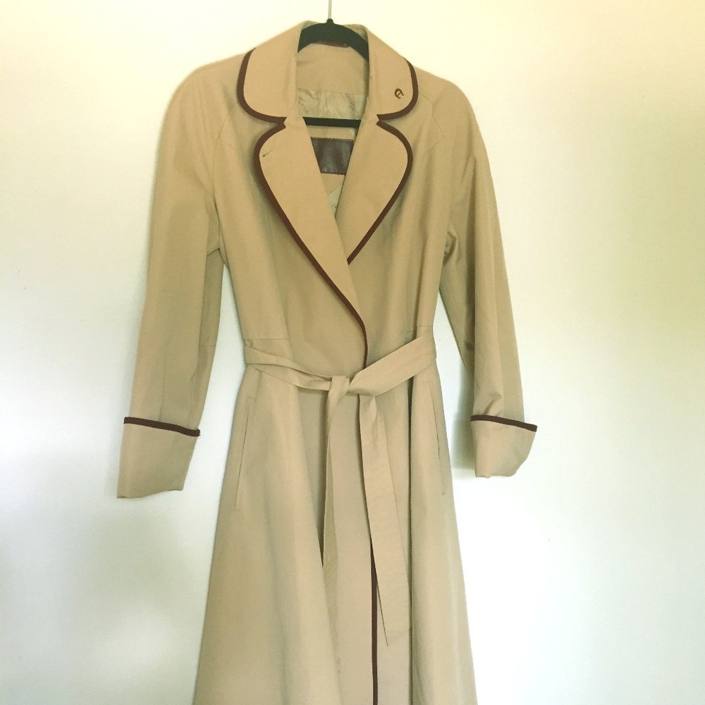 Vintage Etienne Aigner Wrap-Style Trenchcoat